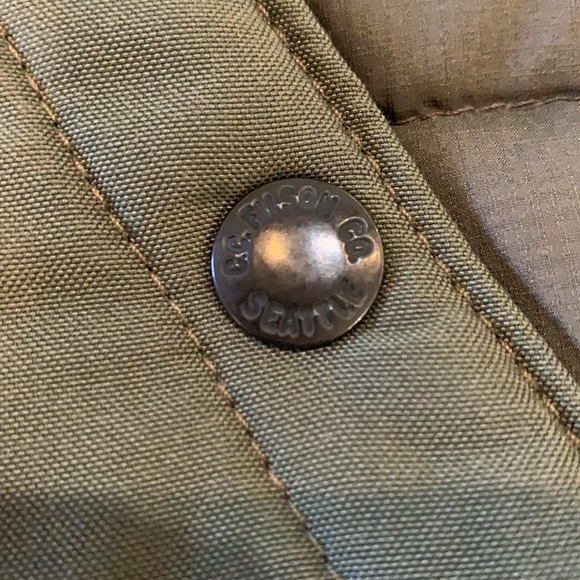 C.C. Filson Women’s Featherweight Down Jacket, OtterGreen, NEW Filson Coat - Picture 3 of 5